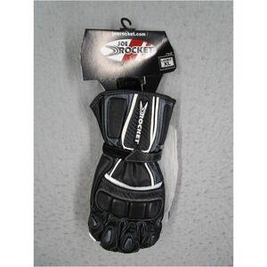 Joe Rocket Highside Women XL Motorcycle Gloves Leather Gunmetal Black JRG366